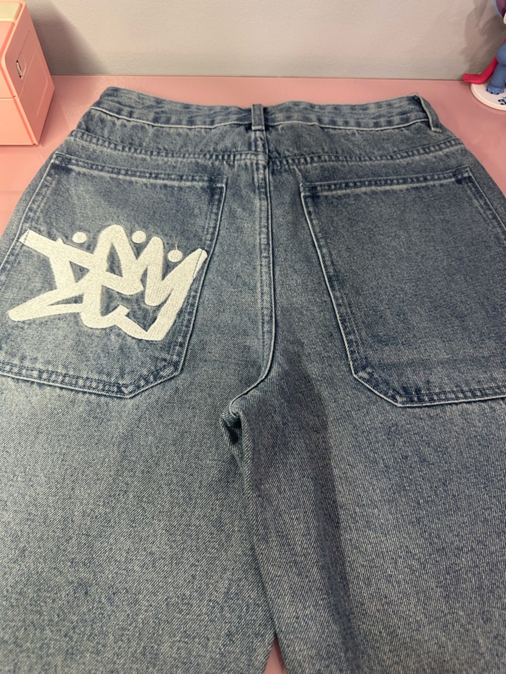 NWOT YOUNG BAGGY BLUE JEANS SIZE XS - Picture 5 of 11